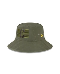 Men's New Era Green Cleveland Guardians 2023 Armed Forces Day Bucket Hat
