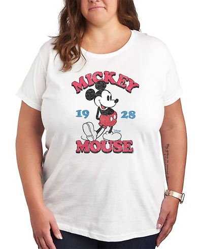 Hybrid Apparel Trendy Plus Mickey Mouse Graphic T-shirt