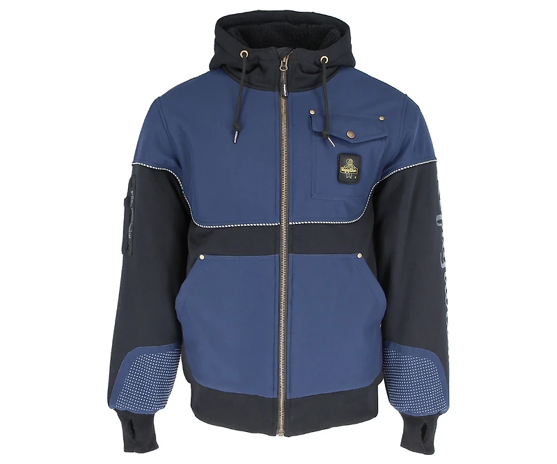 RefrigiWear Big & Tall 54 Gold Hybrid Sweatshirt - Insulated Work Hoodie for Cold Weather