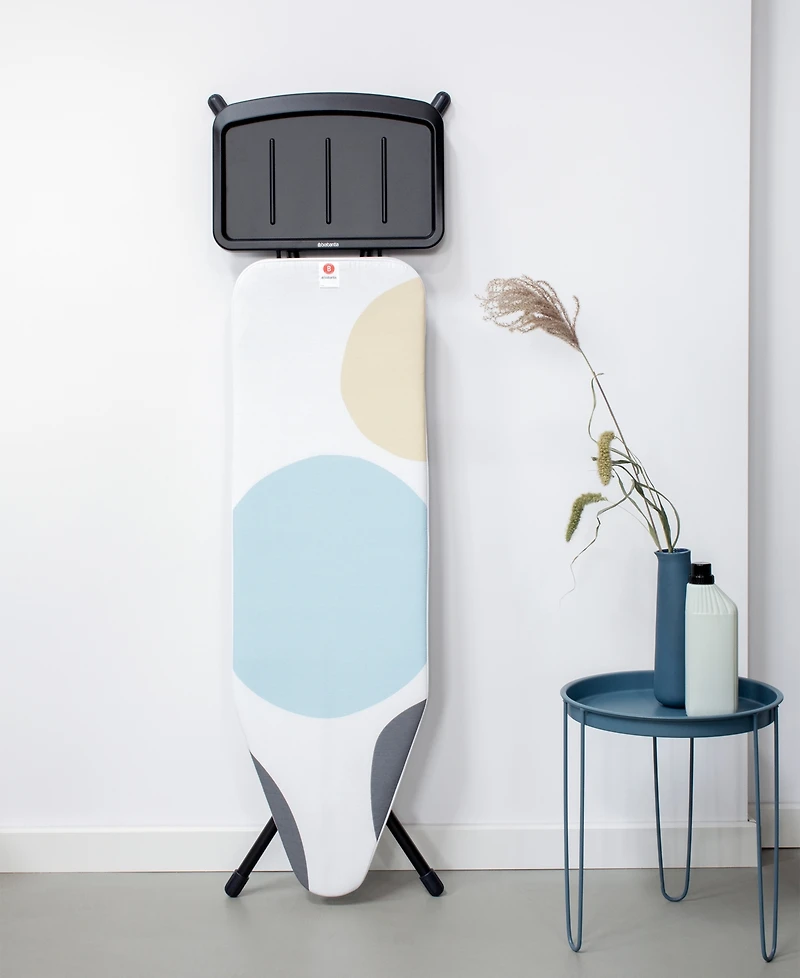 Ironing Board B, 49" x 15", 124 x 38 Centimeter - Solid Steam Unit Holder, 1" 25 Millimeter Black Frame