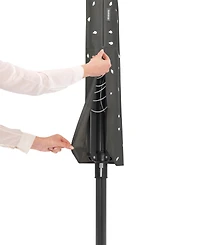 Rotary Lift-o-Matic Clothesline - 164', 50 Meter with Metal Ground Spike, Protective Cover, Peg Bag and Wooden Clothespins Set