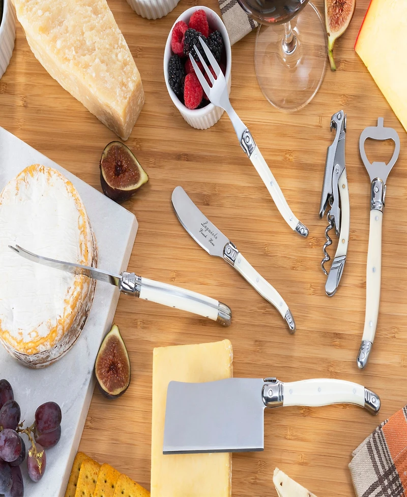 French Home Laguiole Essential 9-Piece Charcuterie and Barware Set with Handles