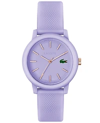 Lacoste Unisex L.12.12 Lavender Silicone Strap Watch 36mm