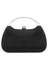 Nina Crystal Minaudiere with Metal Handle