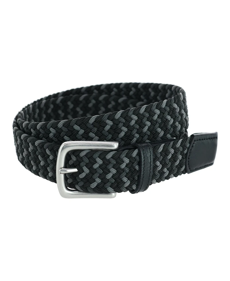 Trafalgar Men's Chandler Mixed Weave Stretch Belt