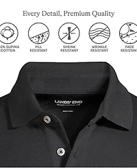 Lands' End Men's Short Sleeve Cotton Supima Polo Shirt