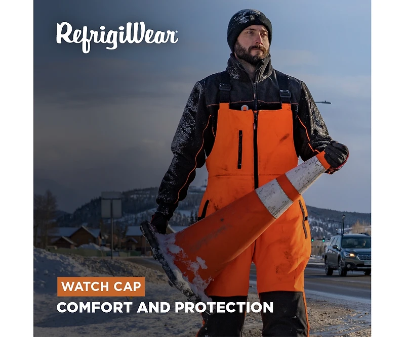 RefrigiWear Men's Wool Blend Watch Cap - Moisture Wicking Cold Weather Beanie