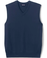 Lands' End Men's Cotton Modal Fine Gauge Sweater Vest