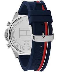 Tommy Hilfiger Men's Multifunction Blue Silicone Watch 46mm