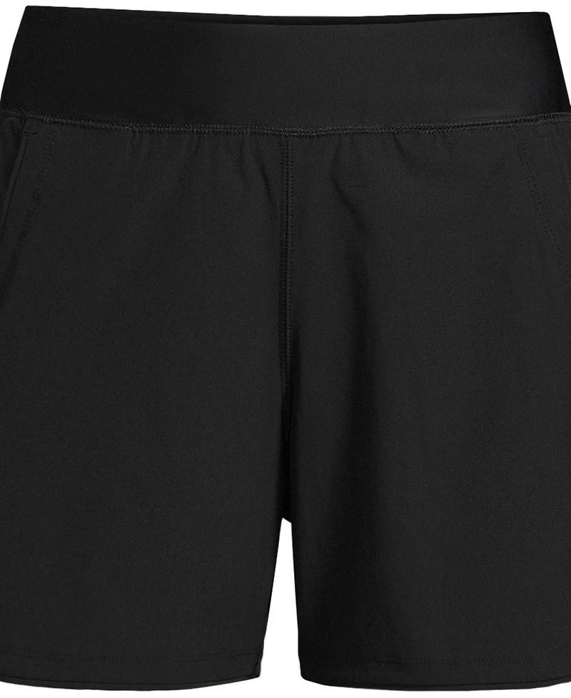 Lands' End Plus SunShade Upf 50 5" Board Shorts with Panty