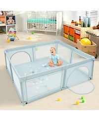 Costway Baby Playpen Large Safety Play Center Yard w/ 50 Ocean Balls