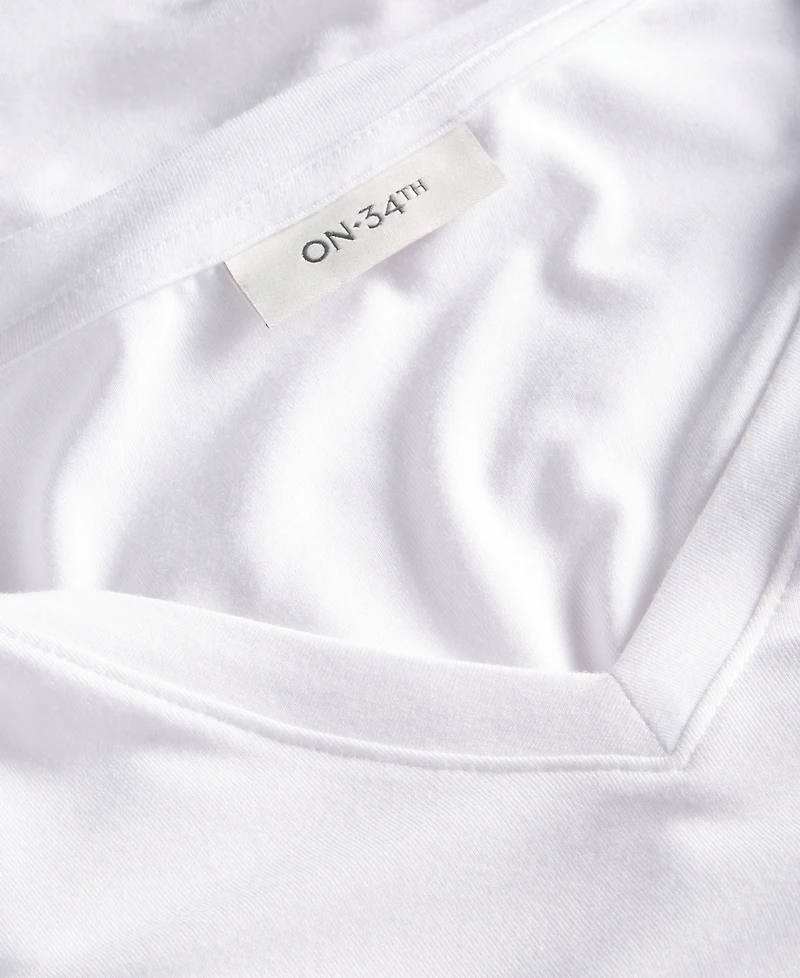 On 34th Women's Modal V-Neck T-Shirt, Created for Macy's