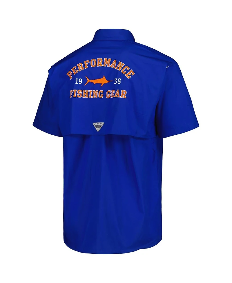 Men's Columbia Royal Florida Gators Bonehead Button-Up Shirt