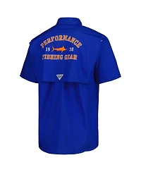 Men's Columbia Royal Florida Gators Bonehead Button-Up Shirt