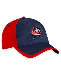 Men's Fanatics Navy, Red Columbus Blue Jackets Authentic Pro Rink Camo Flex Hat