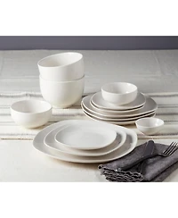 Inspiration by Denmark Soft Square 42 Pc. Dinnerware Set, Service for 6