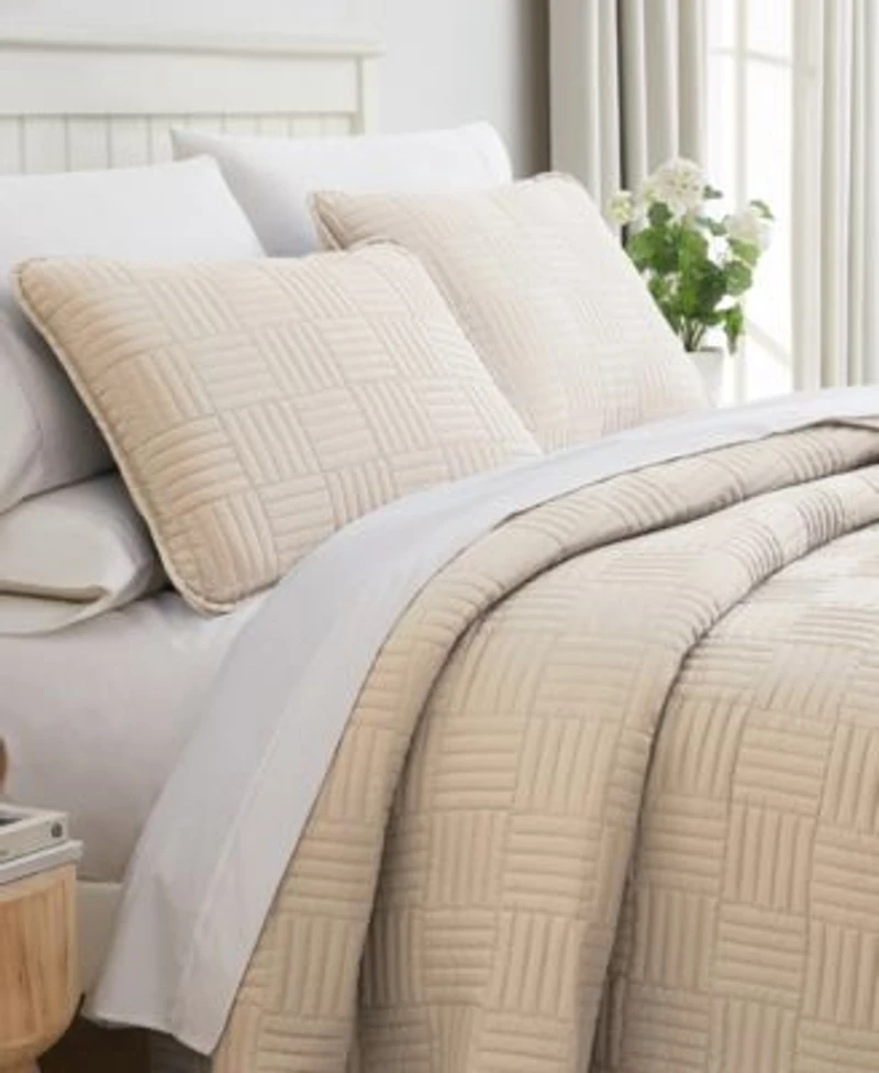 Southshore Fine Linens Grid Quilt Sets