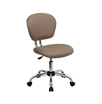Emma+Oliver Mid-Back Mesh Padded Swivel Task Office Chair With Chrome Base