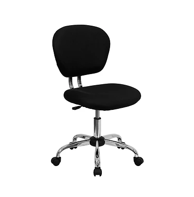Emma+Oliver Mid-Back Mesh Padded Swivel Task Office Chair With Chrome Base
