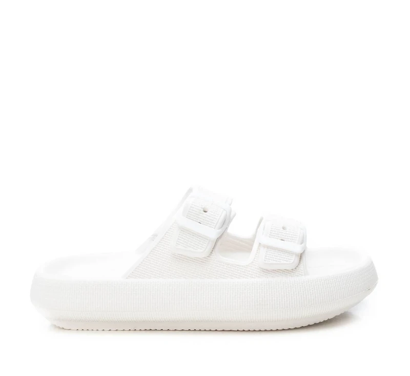 Women's Rubber Flat Sandals By Xti, White