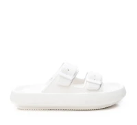 Women's Rubber Flat Sandals By Xti, White