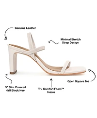 Journee Signature Women's Lenonn Block Heel Dress Sandals