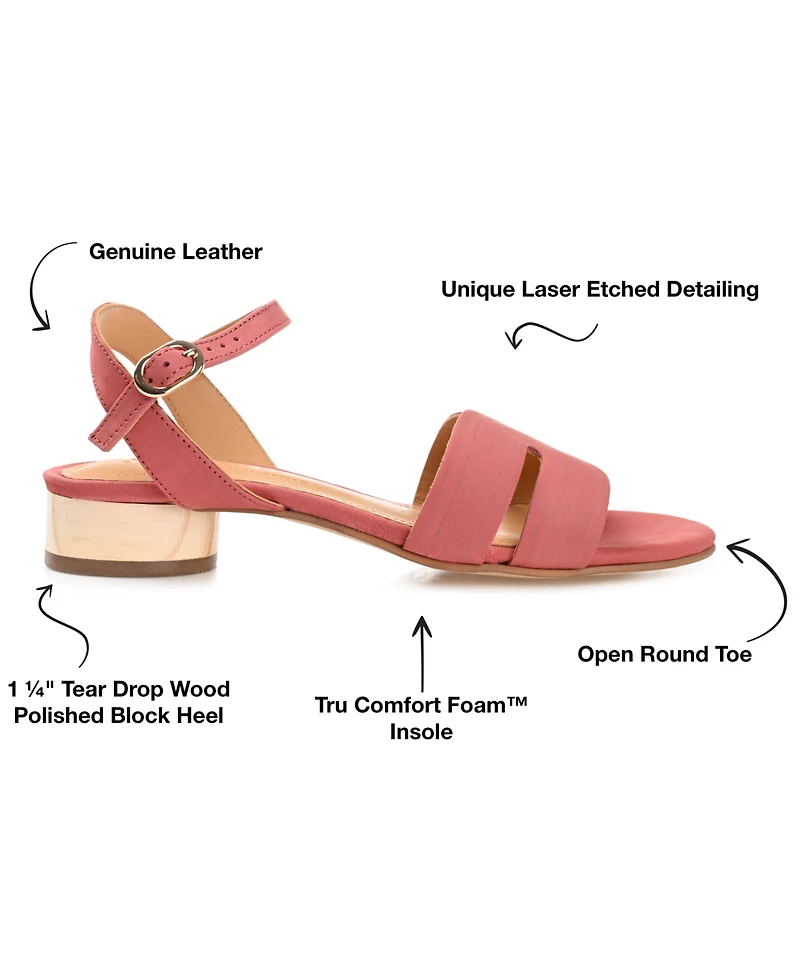 Journee Signature Women's Starlee Ankle Strap Sandals