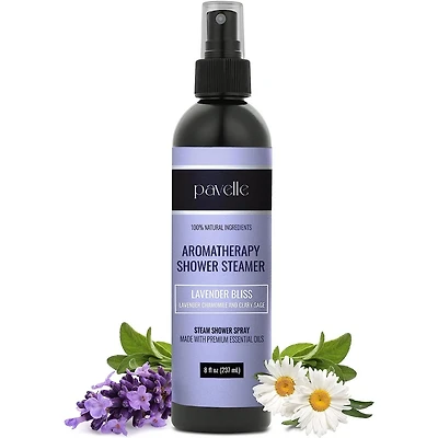 Pavelle Aromatherapy Shower Steamer Spray, Lavender Essential Oil Mist
