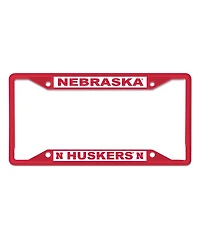 Wincraft Nebraska Huskers Chrome Color License Plate Frame