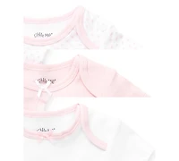 Little Me Baby Girls Short Sleeved Bodysuits, Pack of 3