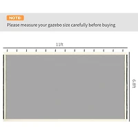 Outsunny 10' x 12' Replacement Netting for Patio Gazebo,