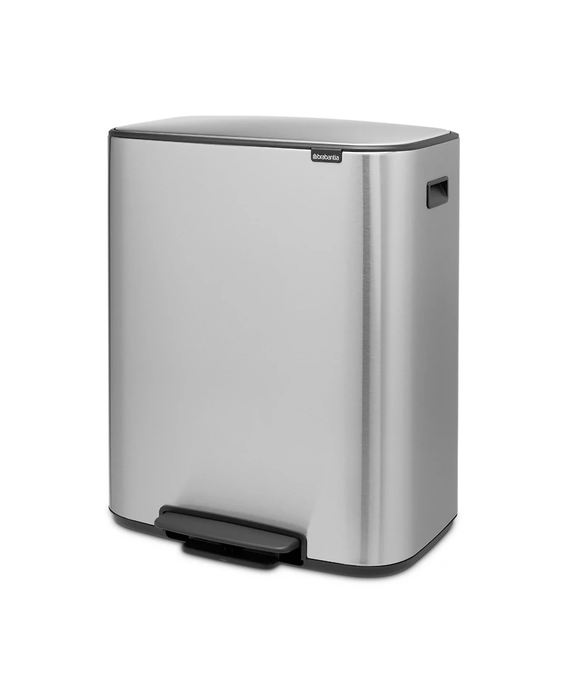 Bo Step on Dual Compartment Trash Can, 2 x 8 Gallon, 2 x 30 Liter