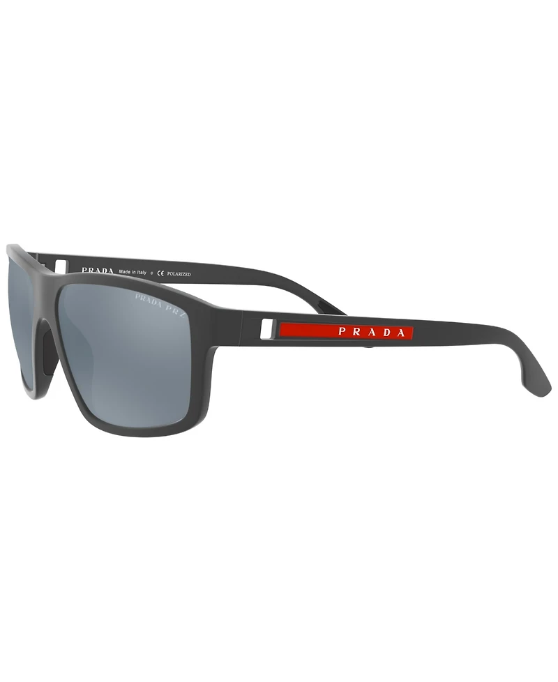 Prada Linea Rossa Men's Polarized Sunglasses, Ps 02XS
