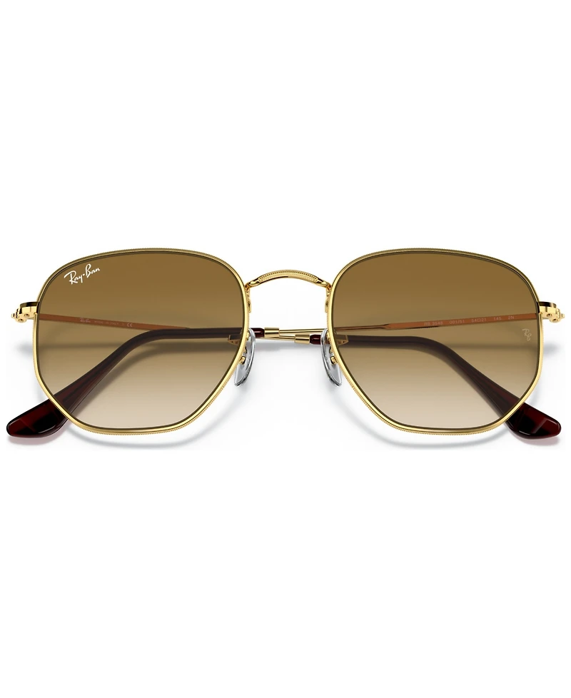 Ray-Ban Unisex Sunglasses, RB3548N Hexagonal Flat Lenses