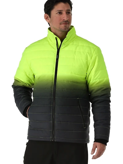 RefrigiWear Men's Enhanced Visibility Insulated Quilted Jacket