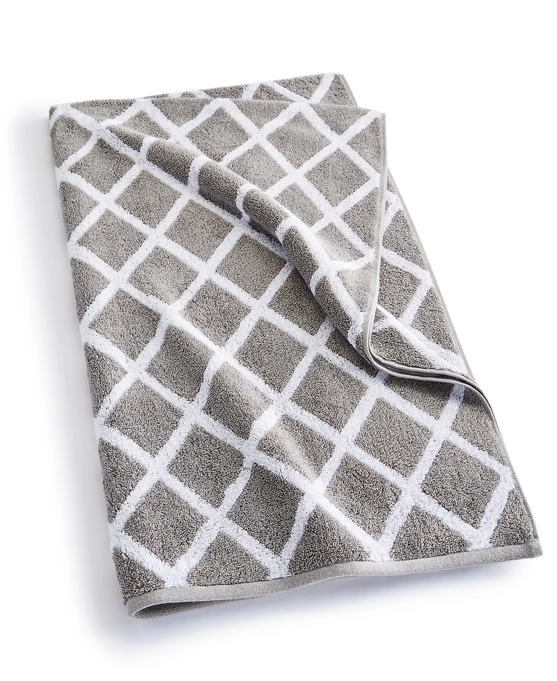 Lauren Ralph Sanders Diamond Cotton Bath Towel, 30" x 56"