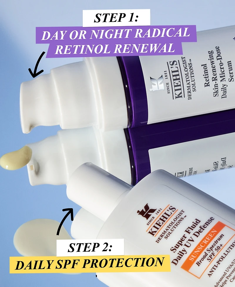 Kiehl's Since 1851 Micro-Dose Anti-Aging Retinol Serum with Ceramides and Peptide, 1-oz.