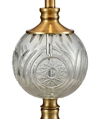 Dale Tiffany Mitre Lead Crystal Table Lamp