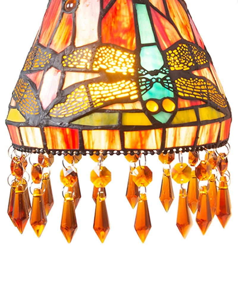 Dale Tiffany 2-Piece Dragonfly Beaded Wall Sconce Set