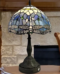 Dale Tiffany Jordan Dragonfly Table Lamp with Usb Port
