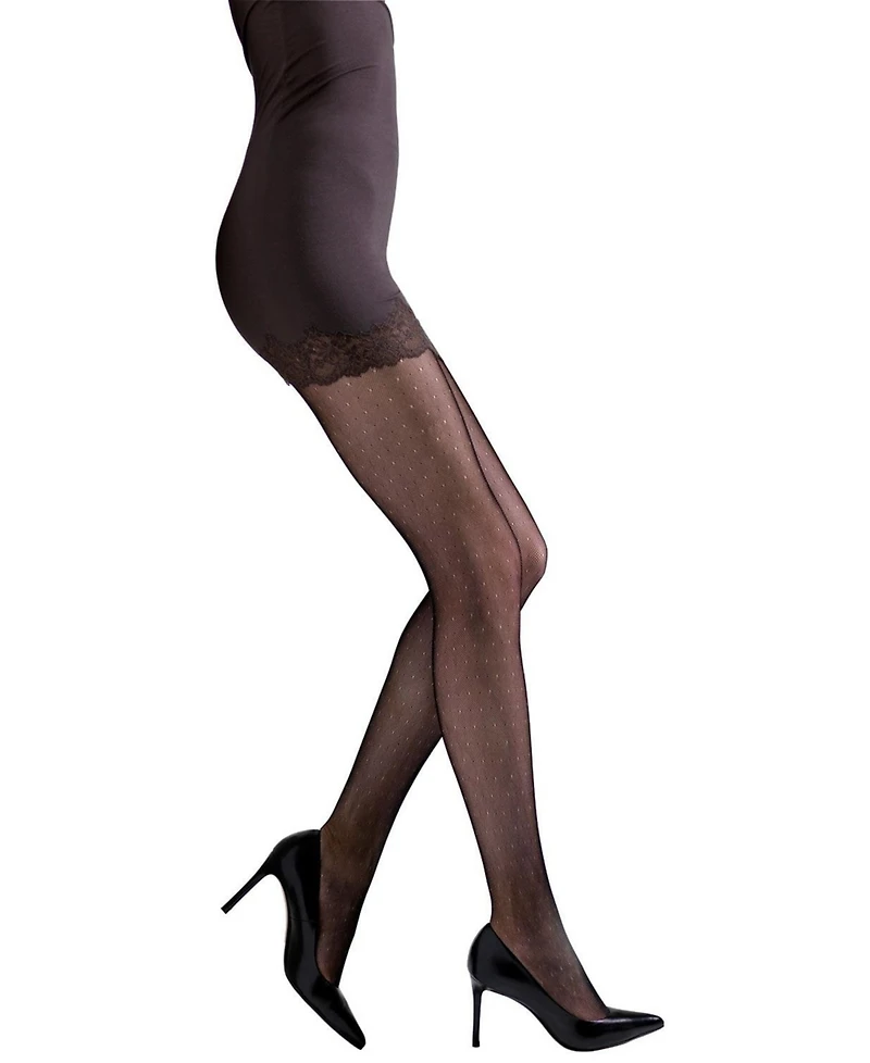 Natori Women's Bristles Shine Net Tights