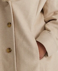Lauren Ralph Lauren Plus Size Faux-Fur-Collar Coat