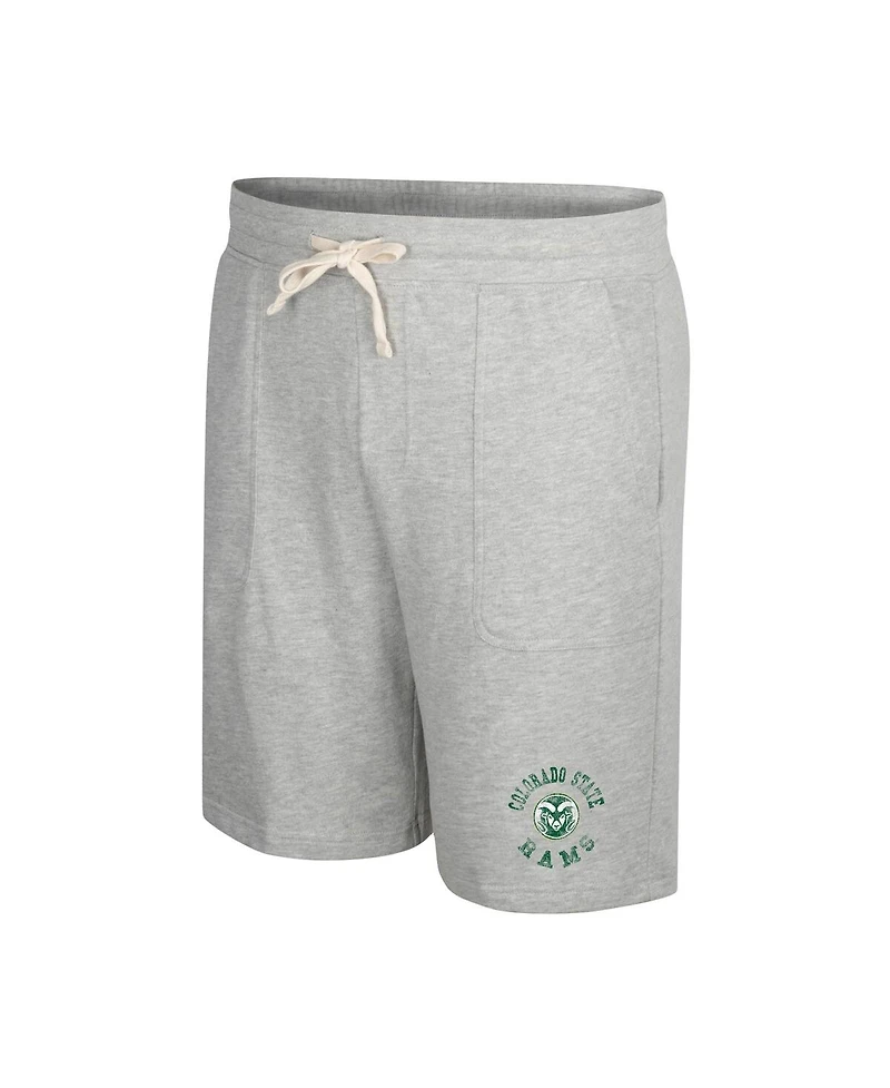 Men's Colosseum Heather Gray Colorado State Rams Love To Hear This Terry Shorts