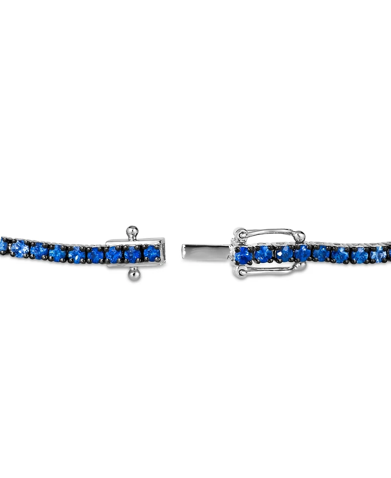 Le Vian Ombre Denim Ombre (2-7/8 ct. t.w.) & White Sapphire (1/6 ct. t.w.) Tennis Bracelet in 14k White Gold