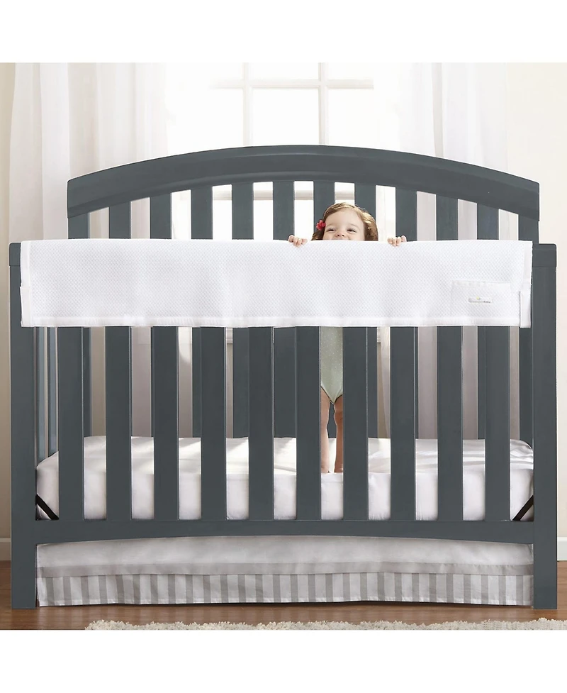 BreathableBaby Breathable Mesh Crib RailGuard Teething Cover, 51" Long Panel