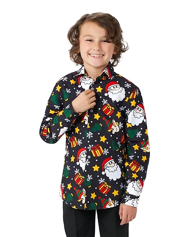 Suitmeister Little Boys Santa Elves Long Sleeves Shirt