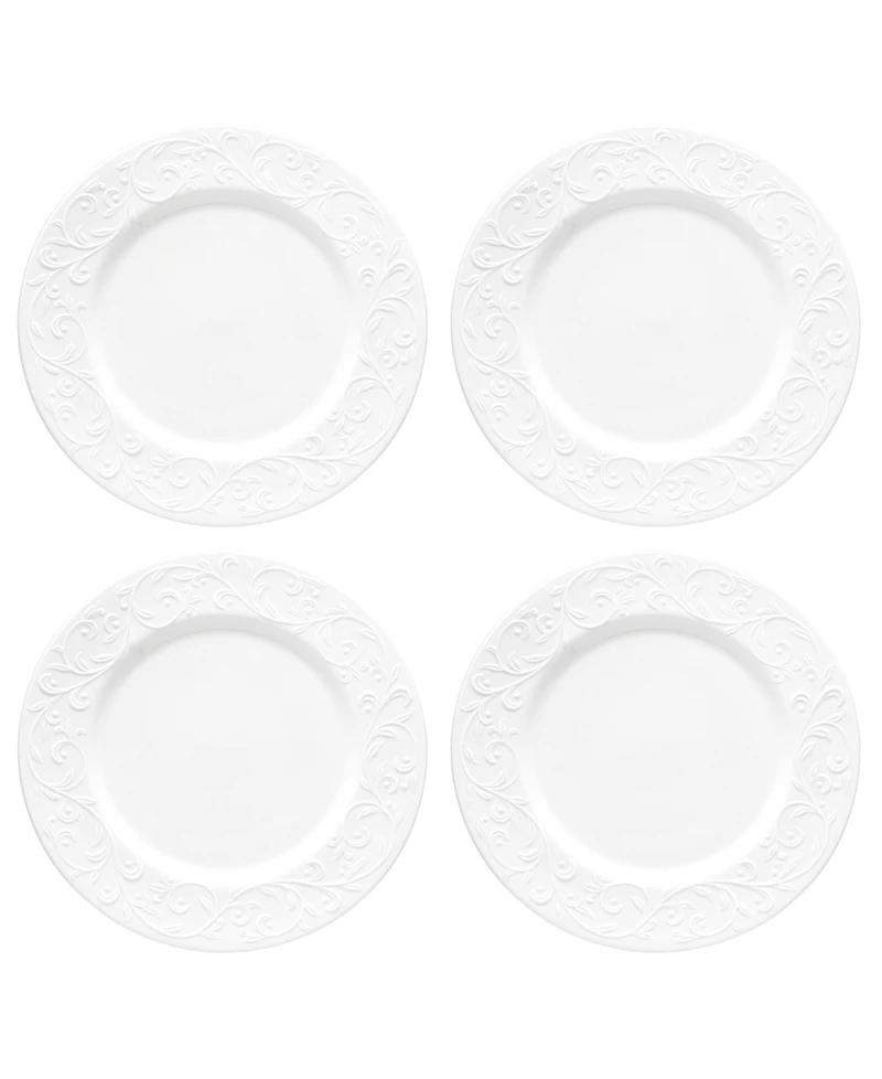 Lenox Opal Innocence Carved Dinner Plates, Set of 4
