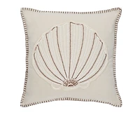 Safavieh Della Seashell 18" x 18" Pillow
