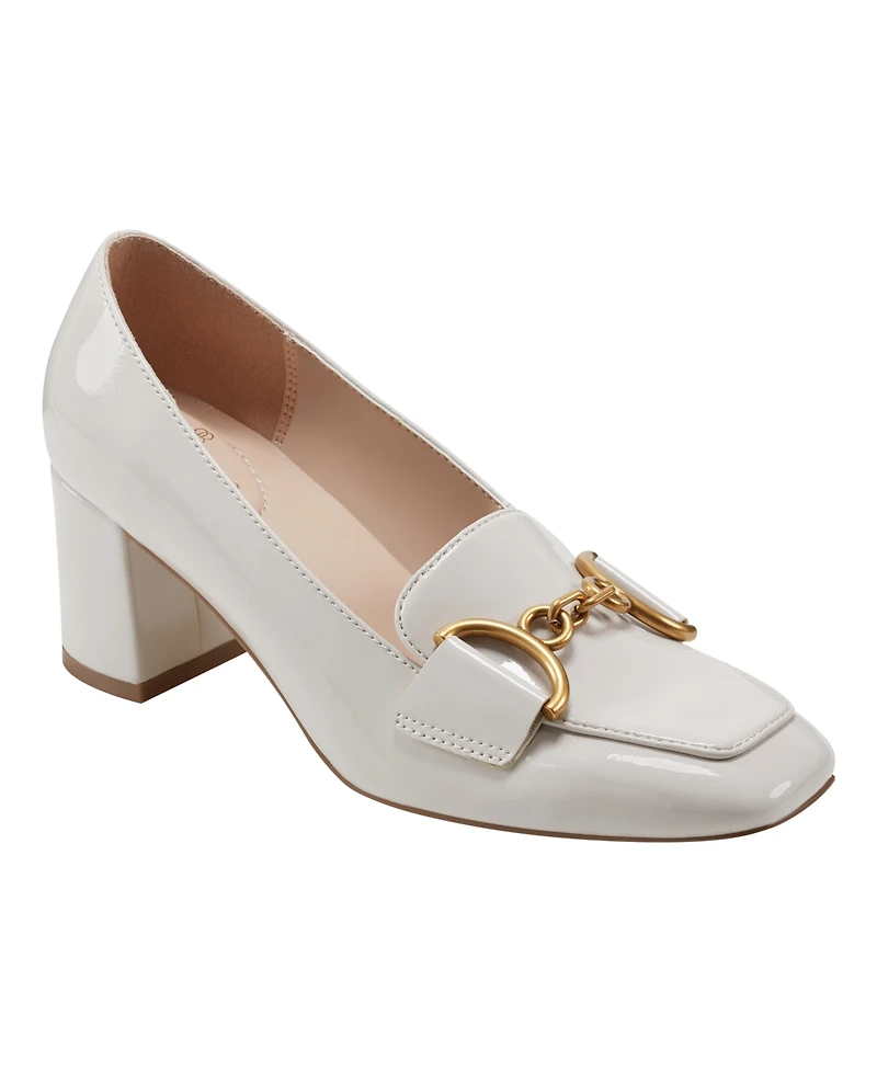 Bandolino Women's Lucien Bit Block Heel Loafers
