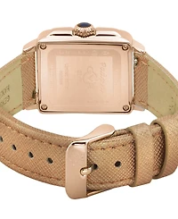 GV2 by Gevril Women's Padova Swiss Quartz Brown Leather Watch 30mm